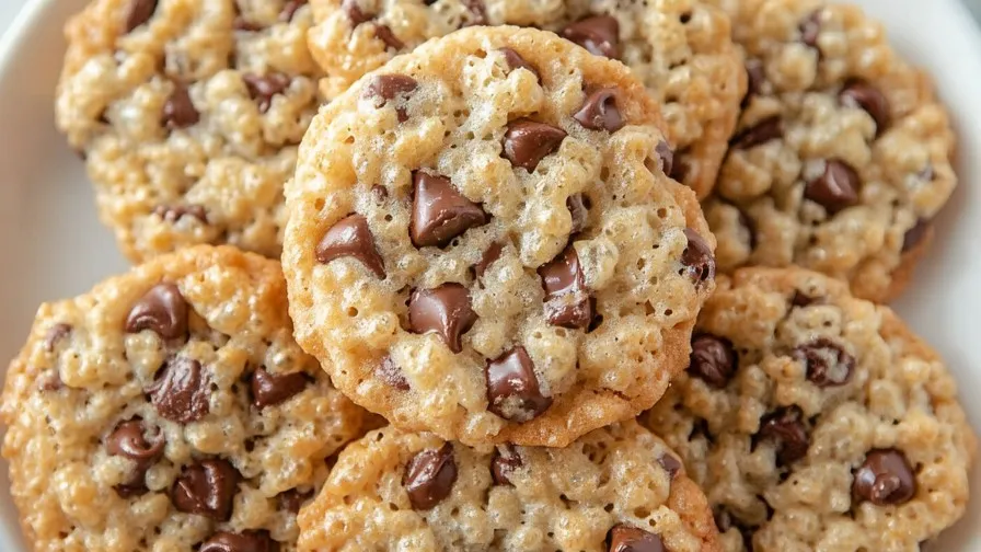 Rice Crispy Chocolate Chip Cookies