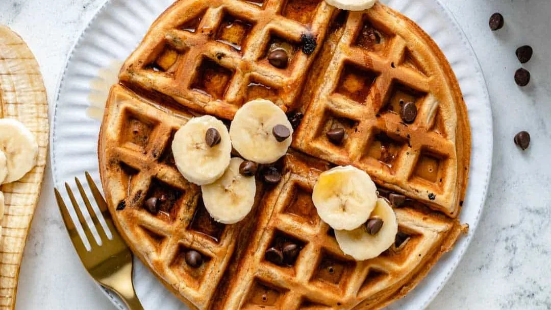 Banana Chip Waffles